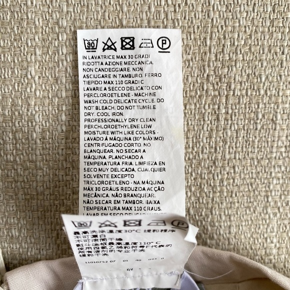 MaxMara Skirt Women’s 6 100% Linen Skirt Cream - Picture 4 of 8